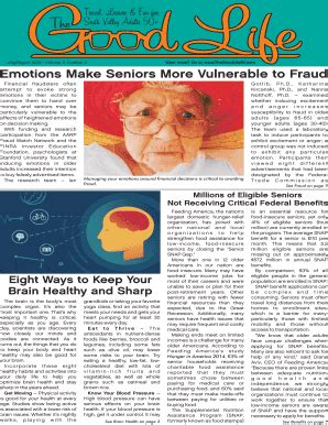 Fillable Online Emotions Make Seniors More Vulnerable To Fraud The