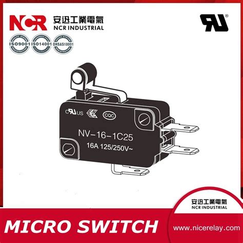 Reliable Basic Microswitch Short Hinge Roller Lever V Omron China