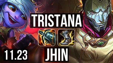 Tristana And Karma Vs Jhin And Zilean Adc Rank 4 Trist 7 0 2 Godlike