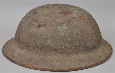 Cs Militaria Ww1 British Camouflage Brodie Helmet With London