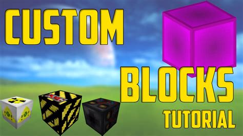 How To Make New Custom Blocks Minecraft Command Block Tutorial