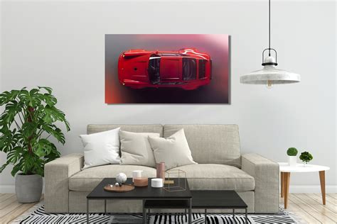 Porsche Elfen Geschichte Autos Leinwand Porsche Red Car Porsche