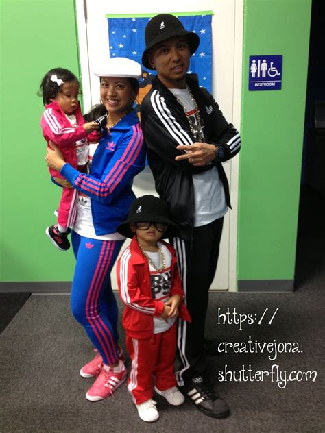 Halloween family costume Breakdancer, bboy, Adidas, Run DMC Family ...