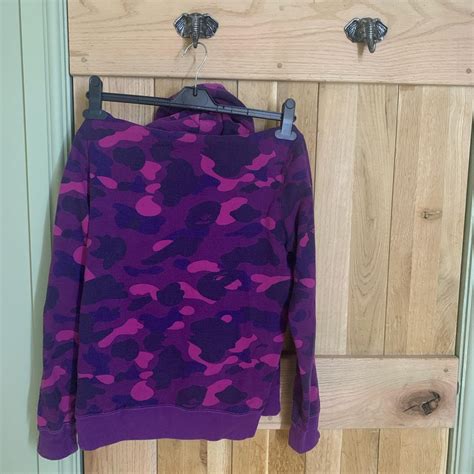 A Bathing Ape Camo Purple Hoodie Bought Off Here Depop