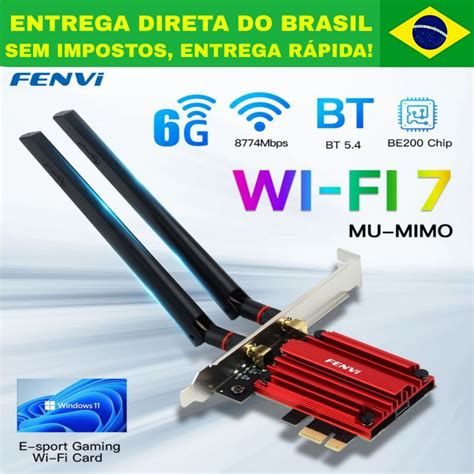 Placa Fenvi Wifi E Bluetooth Mbps G G E Ghz Pci