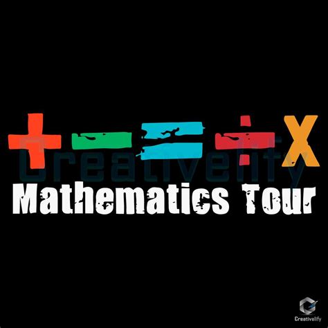 Mathematics Tour Svg Ed Sheeran Cutting File Creativelify