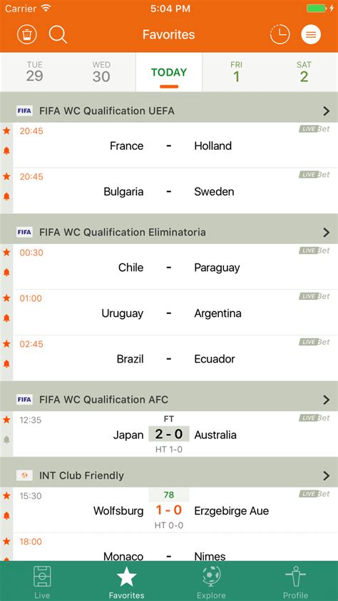 Futbol24 Soccer Livescore App For Iphone Download