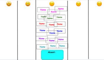 Classroom Behavioral Chart (Virtual and Editable) | TPT