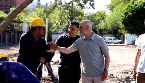 Larreta Y Jorge Macri Recorrieron El Avance De Las Obras Del Parque