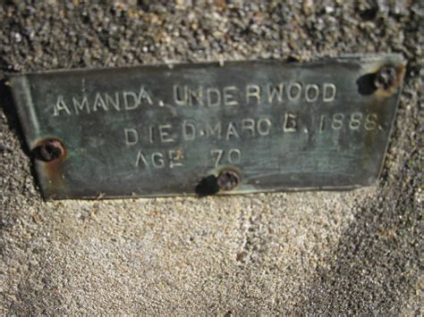 Amanda Underwood Desconhecido Memorial Find A Grave