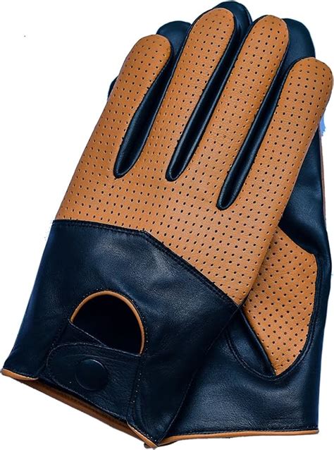 Riparo Motorsports Men S Half Mesh Leather Driving Gloves Amazon Co