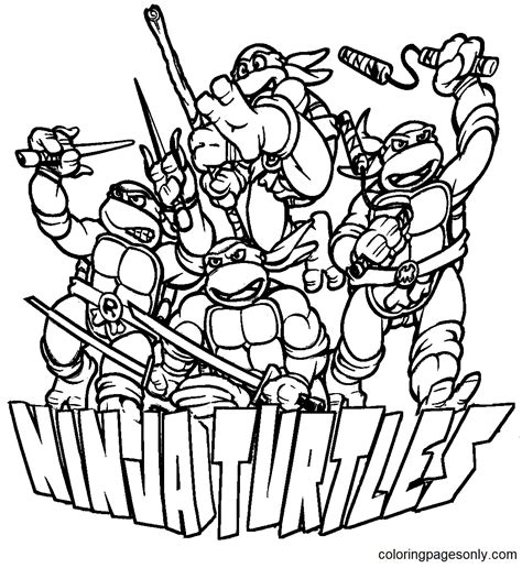 Ninja Turtles Coloring Pages — Coloring Pages To Print