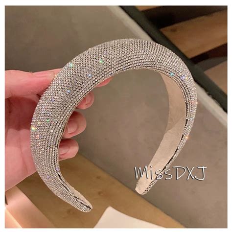 New Full Diamond Headband High End Sponge Headband Women S Light Luxury