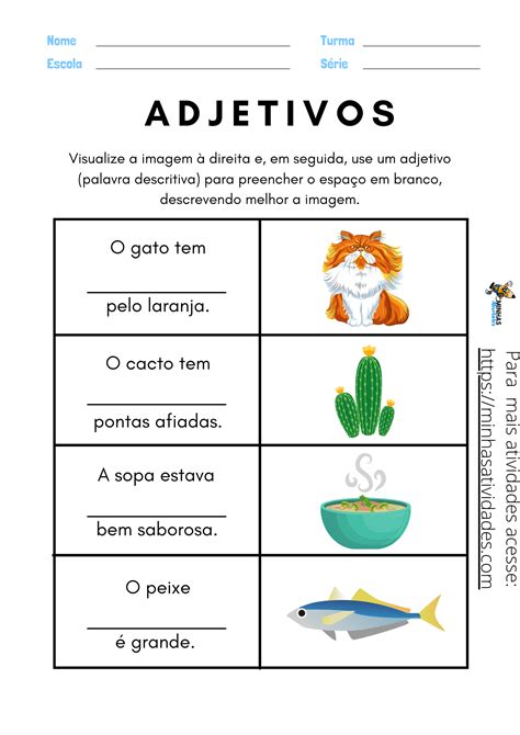 Atividade Substantivo E Adjetivo Fdplearn