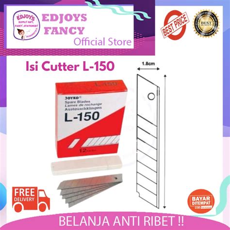 Jual Joyko Isi Cutter Besar L 150 Isi 5pcs Shopee Indonesia