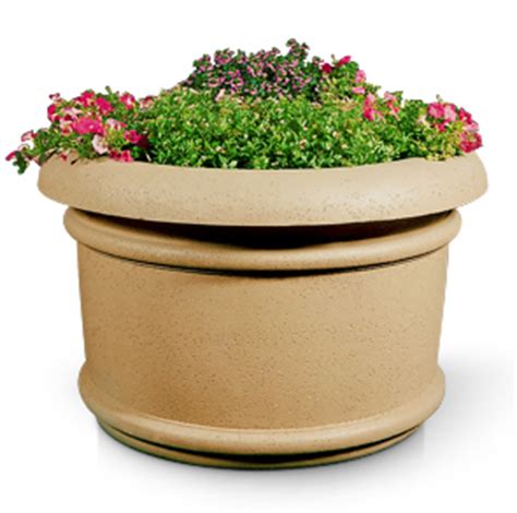 Aurora Series Large Round Concrete Planters | Belson Outdoors®