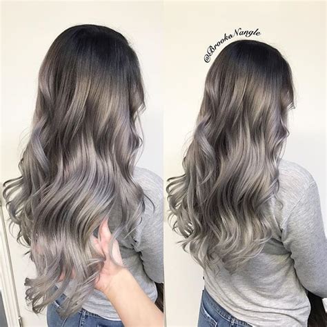 Brooke Nangle On Instagram “love This Black To Gunmetal Gray Ombré With Lavender All Throughout