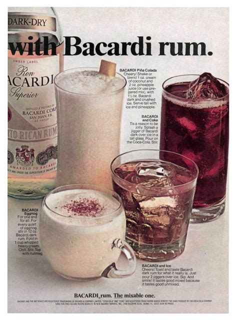 Bacardi Rum Ad From Sports Illustrated In 1979 Mixologypro