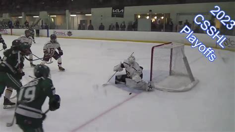 Gabe Bergeron Holds The Fort Csshl U Prep Quarterfinal Youtube