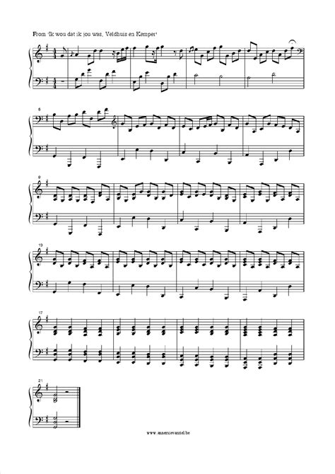 Pdf Ik Wou Dat Ik Jou Was Veldhuis En Kemper Sheet Music Dokumen