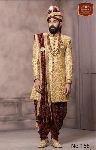 Maroon Embroidered Groom Wedding Sherwani At Rs 19500 Set In Mumbai Id