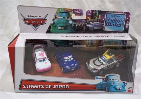 Disney Cars Tokyo Mater Series Streets Of Japan 3-Pack Cho Ninja Kabuto ...