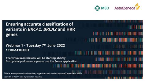 Ensuring Accurate Classification Of Variants In BRCA1 BRCA2 And HRR