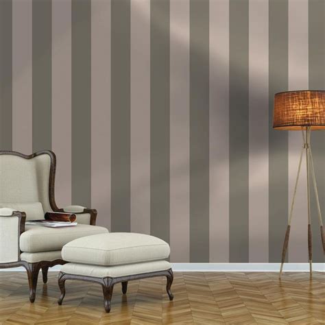 Repeel Stripe Grey Peel And Stick Wallpaper 28 Sq Ft Rp435 The Home Depot Peel And Stick