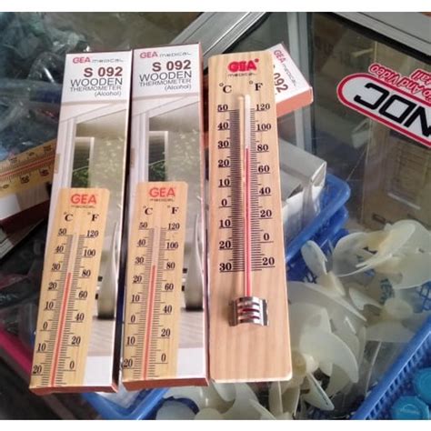 Jual Termometer Thermometer Ruang GEA Kayu TERMOMETER KAYU Shopee