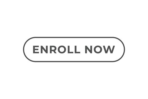 Enroll Now Button Speech Bubble Banner Label Enroll Now