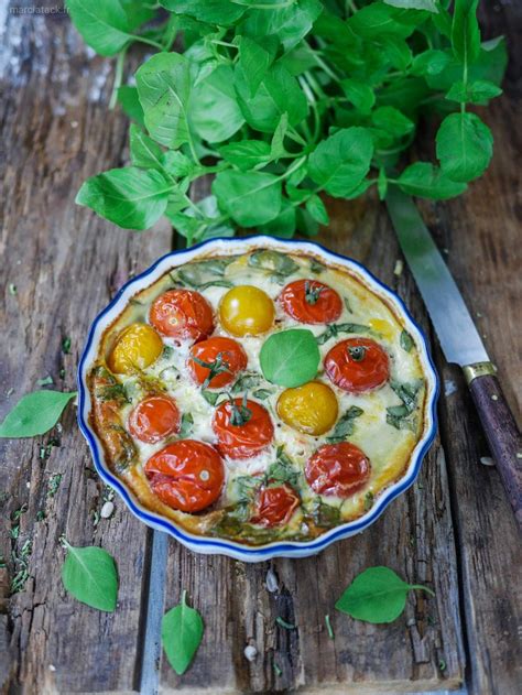 Clafoutis salé aux tomates cerises Recette facile