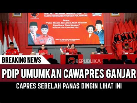 Mengejutkandetik Detik Pdip Umumkan Cawapres Ganjar Pranowo Bikin