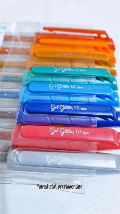 Lapiceras Gel Glitter X8 Amatista Libreria Online