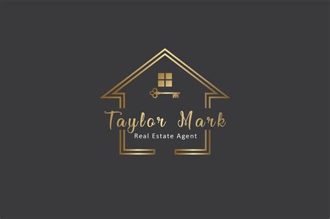 Gold Real Estate Logo Realtor Logo Real Estate Logo Real Etsy