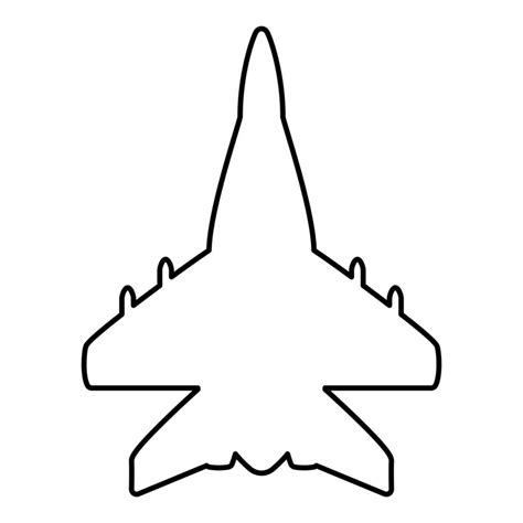 Jet Outline Vector Art, Icons, and Graphics for Free Download