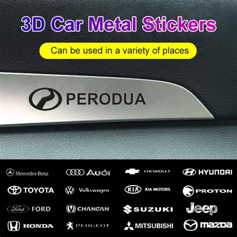 Pcs Car Metal Car Stickers Car Logo Decorative Rear Tail Modified