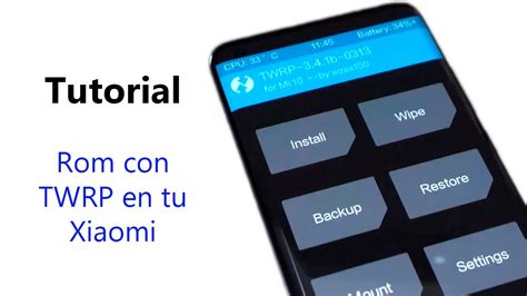 Tutorial Cómo instalar una rom externa en tu Xiaomi con TWRP YouTube