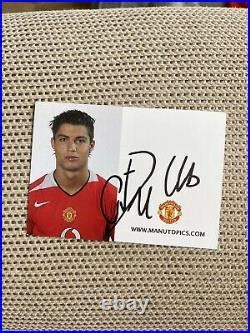 Cristiano Ronaldo Manchester United HAND SIGNED CLUB CARD RARE | Signed ...