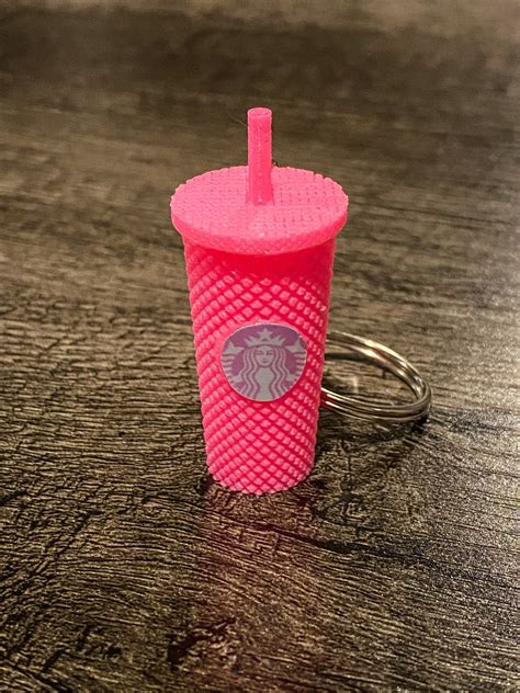 Starbucks Mini Stud Cup Keychain Etsy