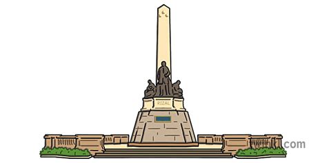 Luneta Park Manila Illustration - Twinkl