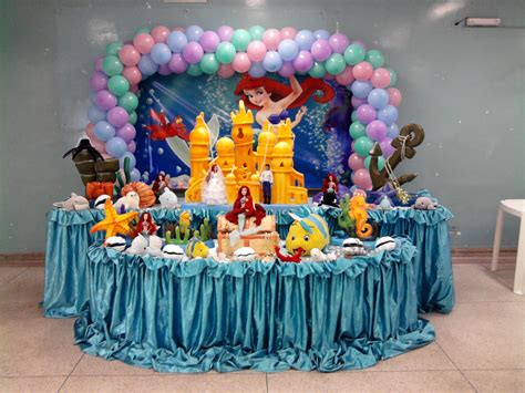 Decoração Festa Ariel Pequena Sereia Rede Festas Decorações Elo7