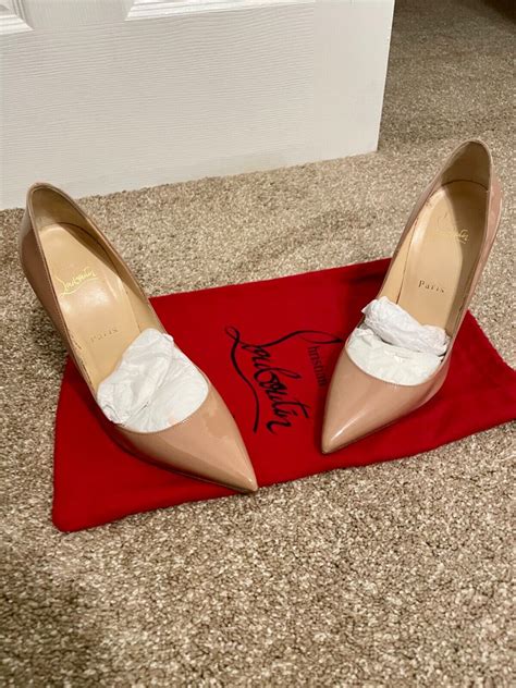 Christian Louboutin Nude So Kate Patent Pointed Toe R Gem