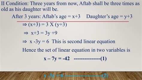 Linear Equations In Two Variables Ppt