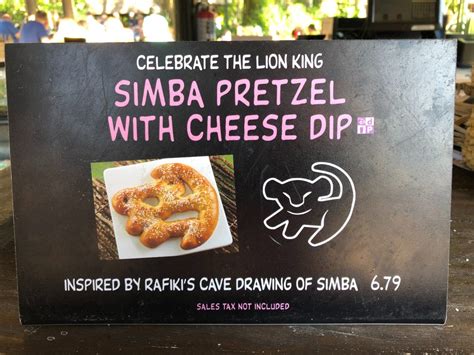 Review Simba Pretzels With Cheese Are The Main Event At Disneys