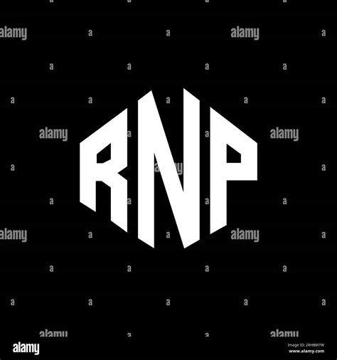 RNP letter logo design with polygon shape. RNP polygon and cube shape logo design. RNP hexagon ...