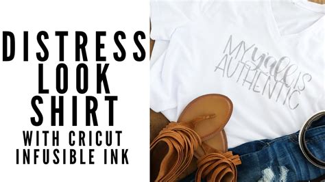 Distressed Cricut Infusible Ink Shirt Youtube