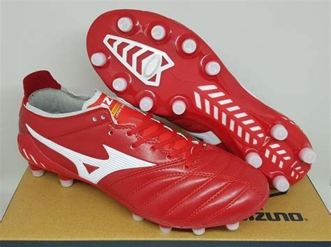 Jual Sepatu Bola Soccer Mizuno Morelia Neo Leather Red White Fg Di