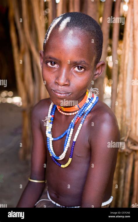 Portrait Of A Arbore Child At A Tribal Village In The Lower Omo Valley