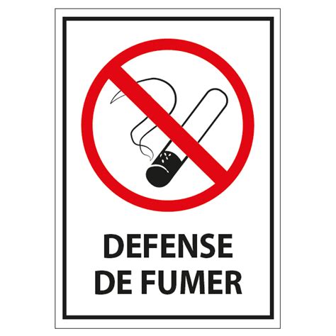 PANNEAU DEFENSE DE FUMER A4 GroupTLC