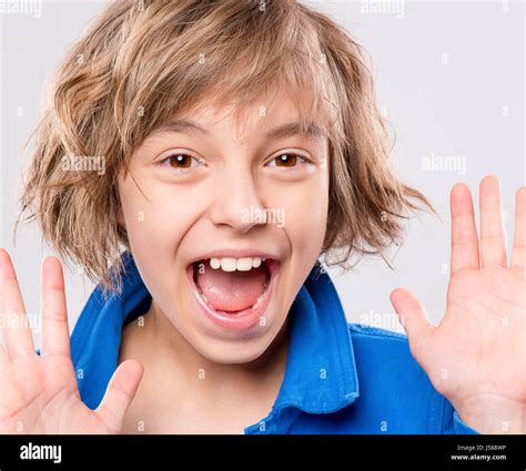 Emotional Portrait Of Girl Stock Photo Alamy